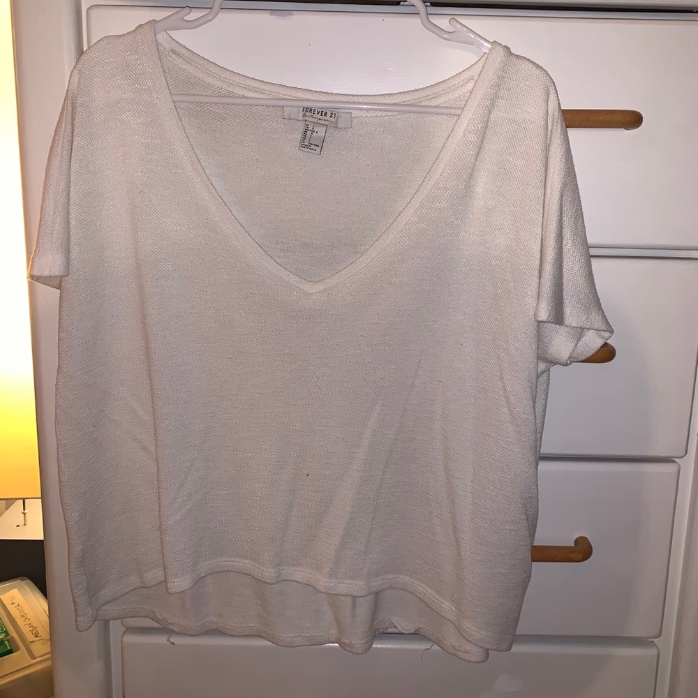 Slouchy White T